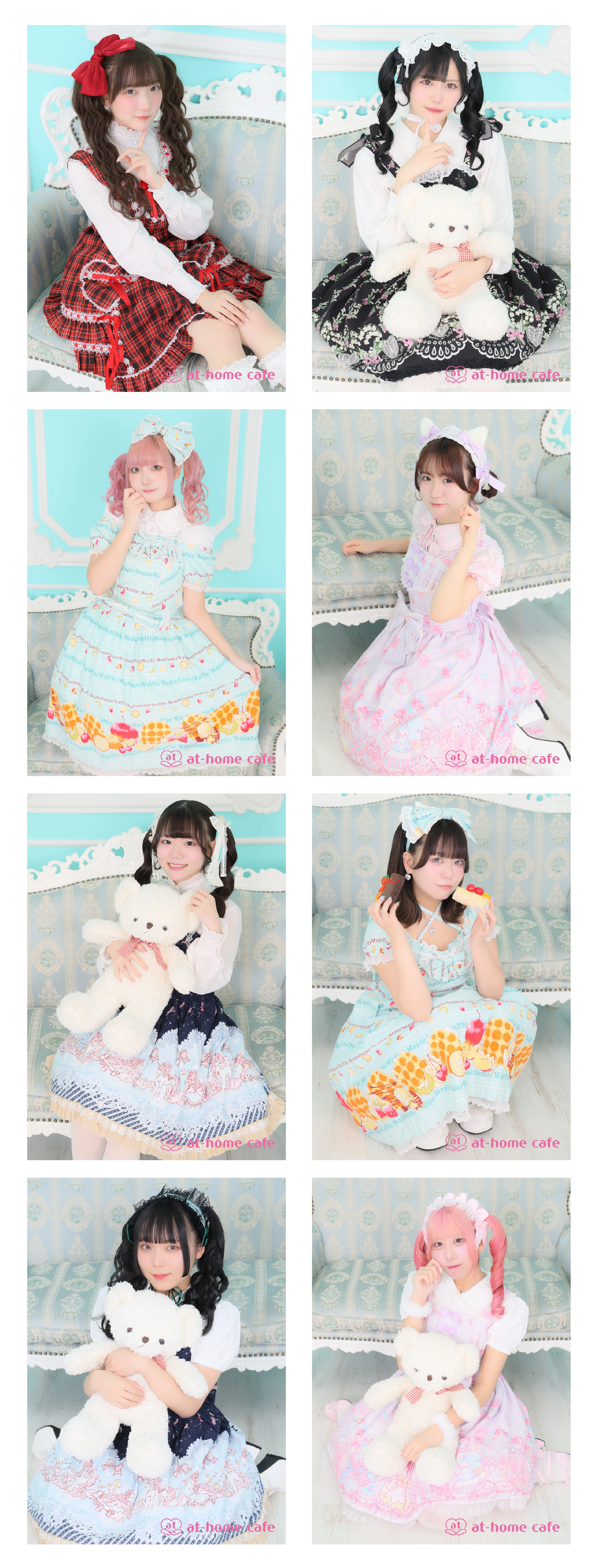 オリジナル ロリータ♡メイドさん A4 SEASONZ メイド服 エプロン フリル 襟 半袖 メイドワンピース メイド