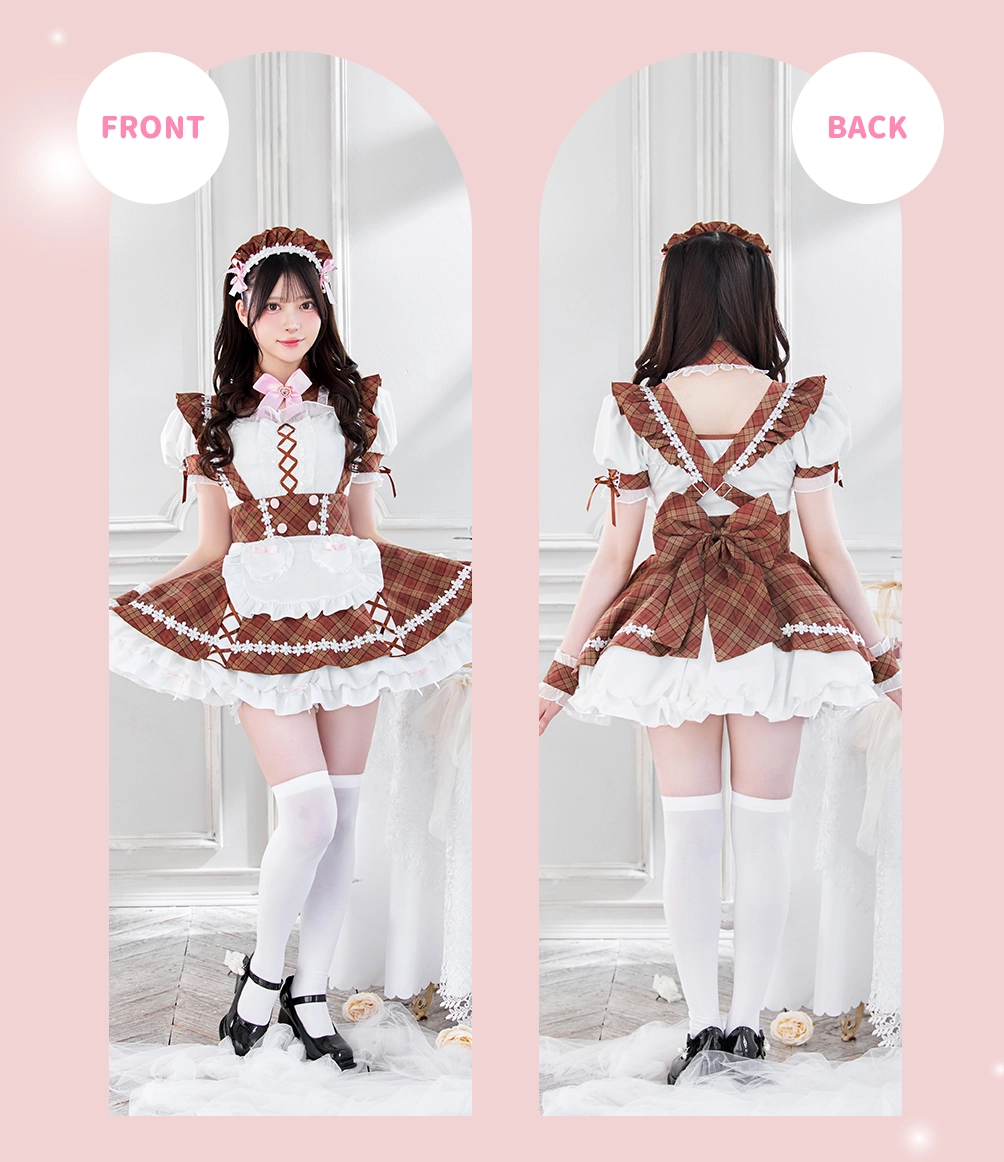 ＠ほぉーむカフェ メイド服 かがみチェック🪞✨️ ⁡ ＊＊＊＊ ⁡ ⁡ #あっとほぉーむカフェ