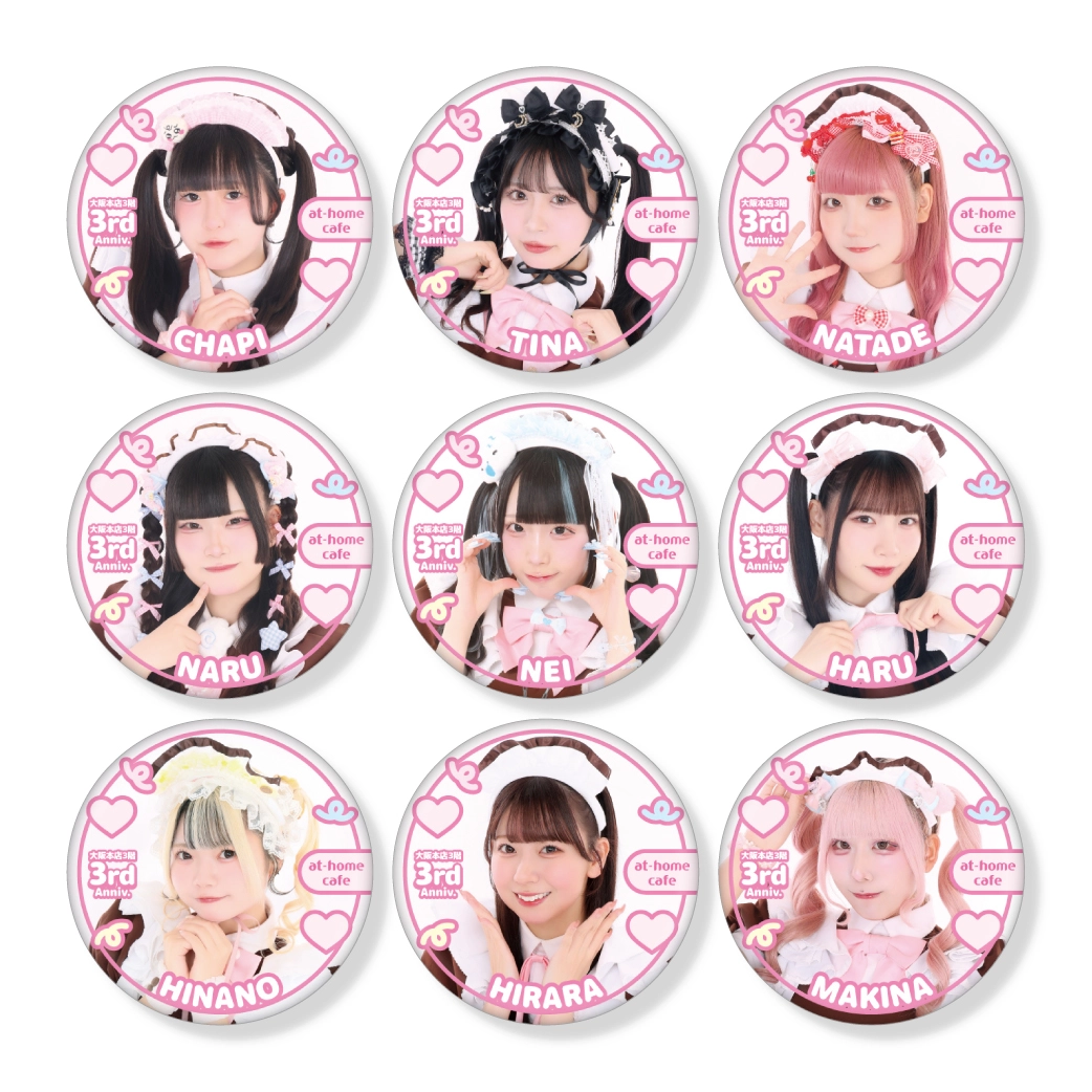 大阪本店3F 3周年グッズ」缶バッジ | 秋葉原・大阪・名古屋のメイド